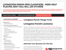 Tablet Screenshot of livingstonparish.net